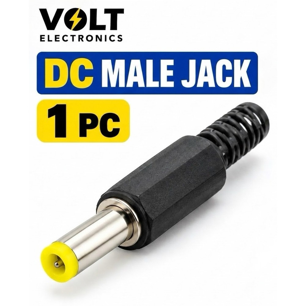 DC Male Jack Connector 5.5×2.1mm ( 1 Piece )– DC Barrel Power Plug